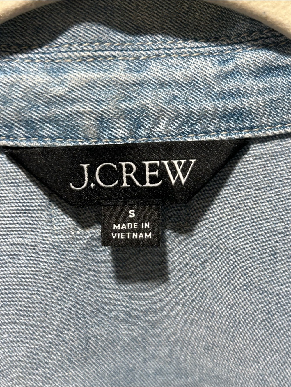 J.Crew Chambray Popover Shirt , size Small - Picture 7 of 10